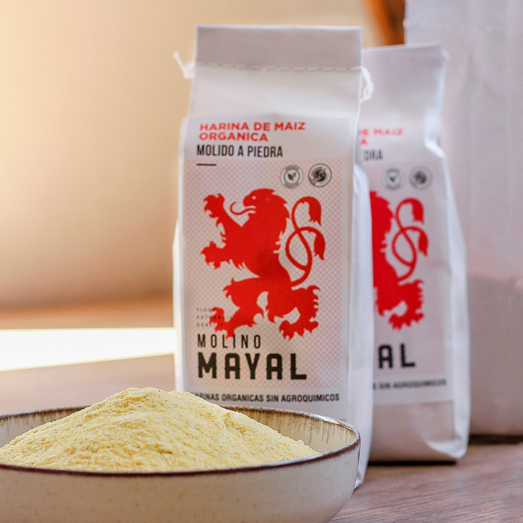 Harina Integral de Maíz Orgánica 1kg Molino Mayal