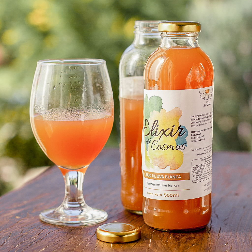Jugo de Uva blanca 500 ml. Elixir de Cosmos