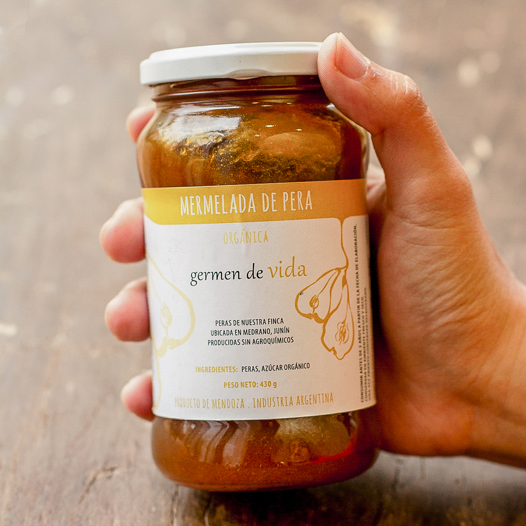 Mermelada de pera 430g. Germen de vida