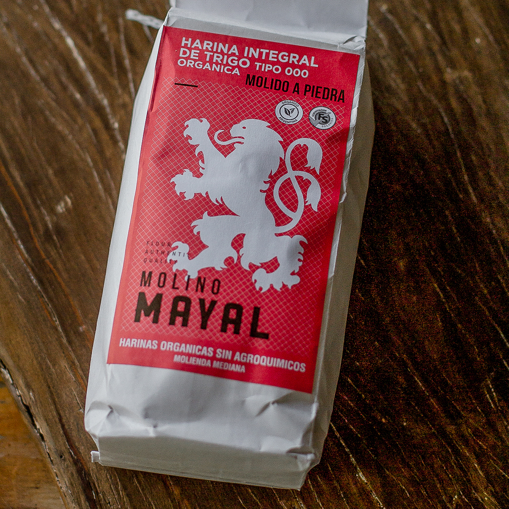 Harina de Trigo Integral 000 Orgánica 1kg Molino Mayal