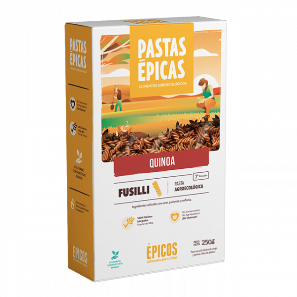 Fideo quinoa sin Tacc y agroecológico x 250 gr
