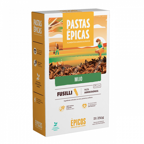 Fideo de mijo sin Tacc y agroecológico x 250 gr