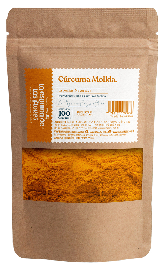 Cúrcuma Molida 100g. La Esquina de las Flores
