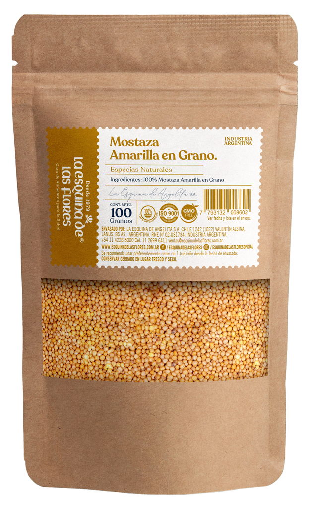 Mostaza Amarilla en Grano 100g. La Esquina de las Flores
