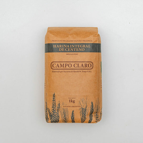 Harina Integral de Centeno 1kg Campo Claro