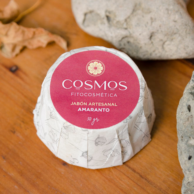 Jabón artesanal de Amaranto 50g - COSMOS