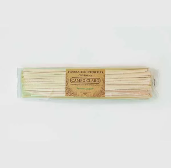 Fideos Cinta Integral de Trigo Candeal 500 Grs Campo Claro