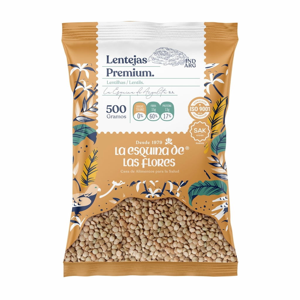 Lentejas Premium 500g. La Esquina de las Flores