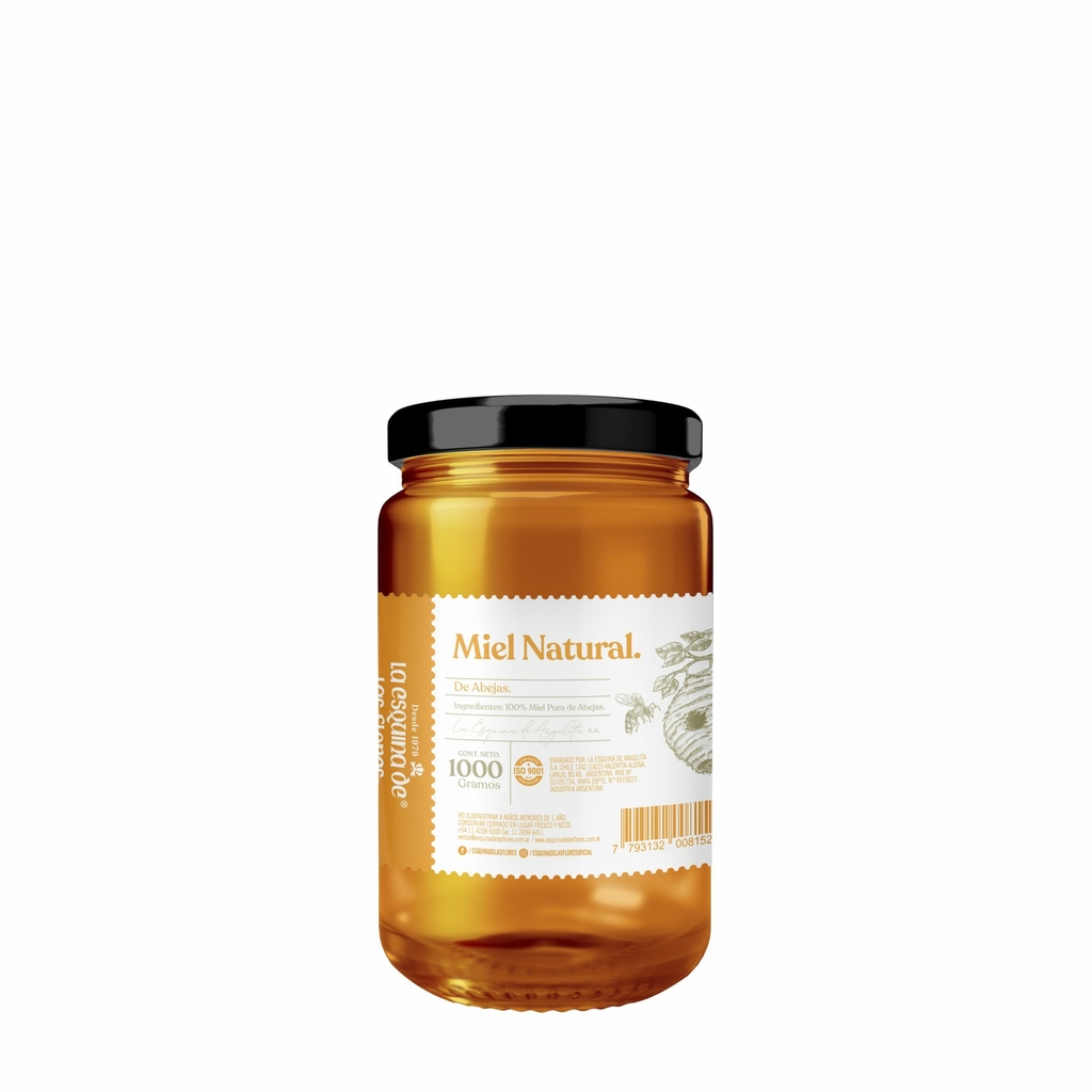 Miel Pura de Abeja 500g. La Esquina de las Flores