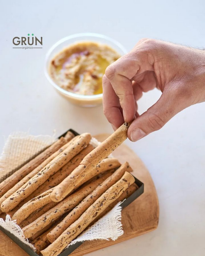 GRISINES ORGANICOS DE LINO Y CHIA GRUN 145GR