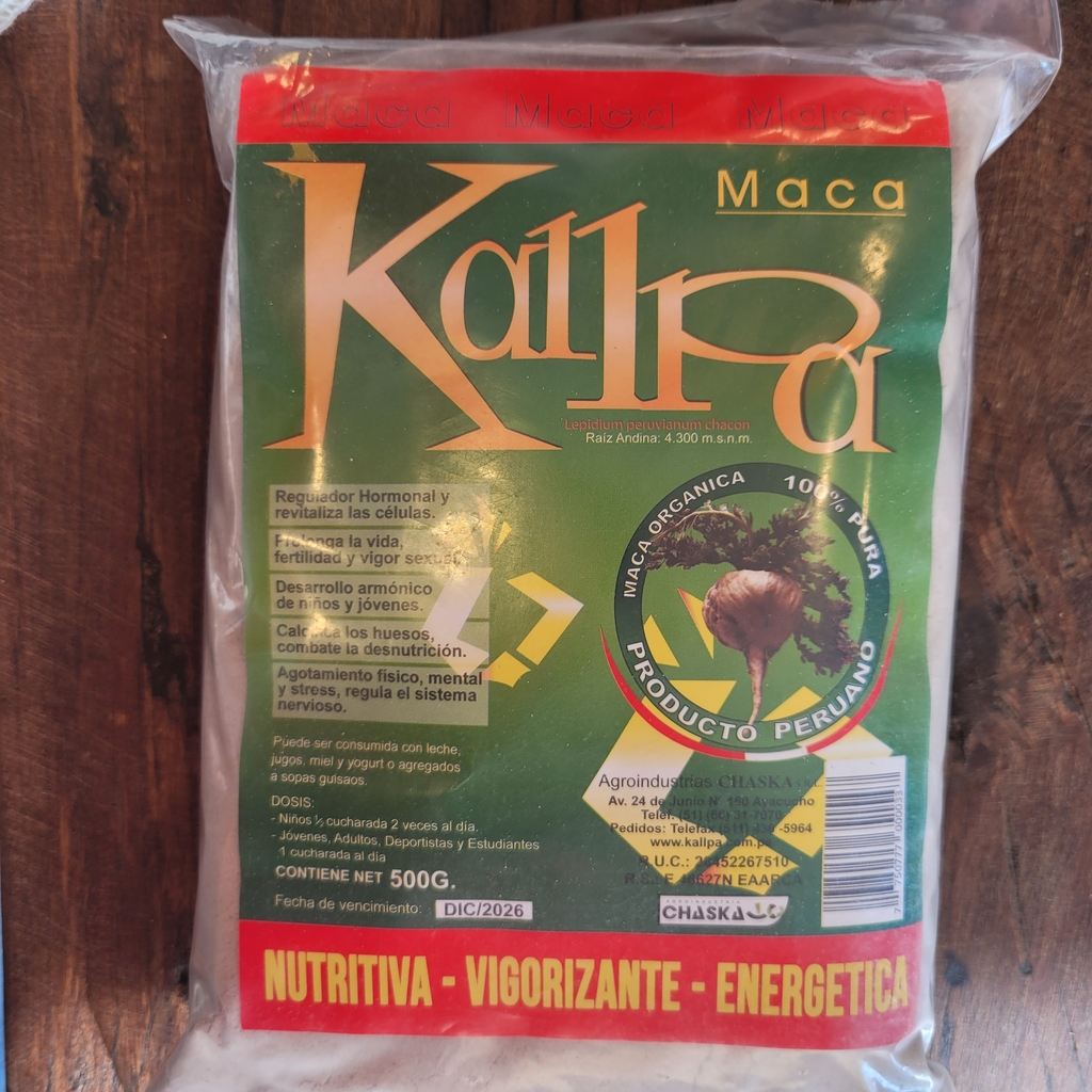 MACA PERUANA - KALLPA 500 Gr
