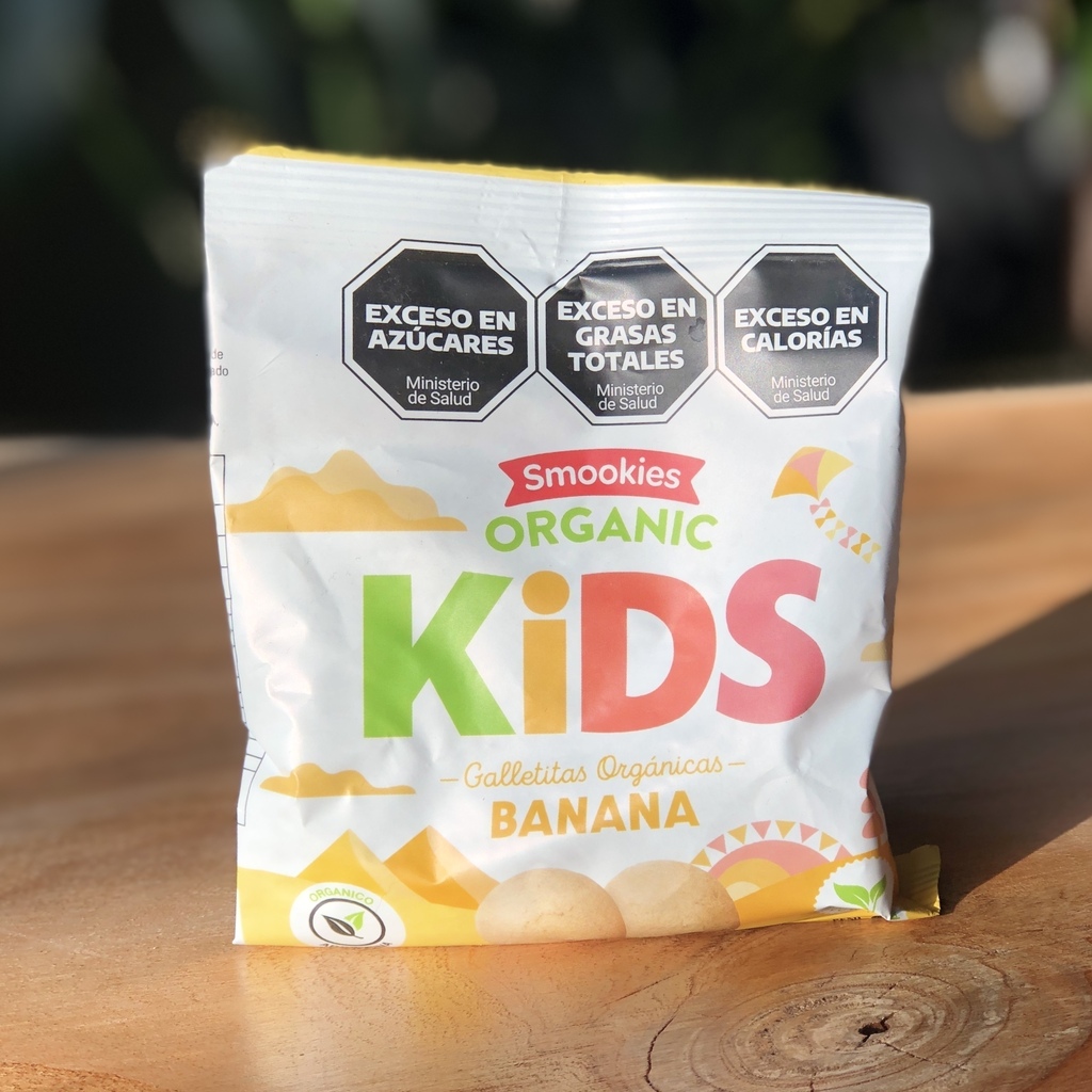 GALLETITAS ORGANICAS SMOOKIES KIDS BANANA X 40 GR
