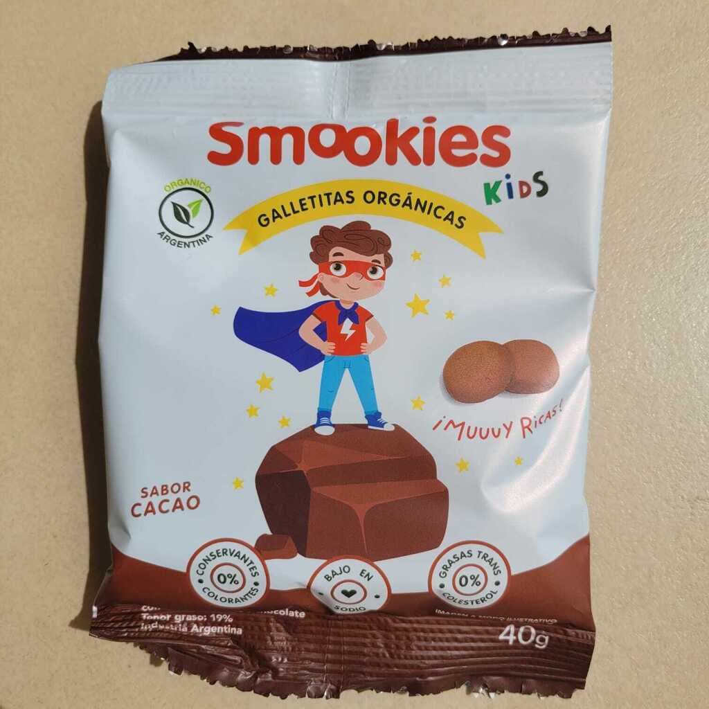 GALLETITAS ORGANICAS SMOOKIES KIDS CACAO X 40 GR (copia)