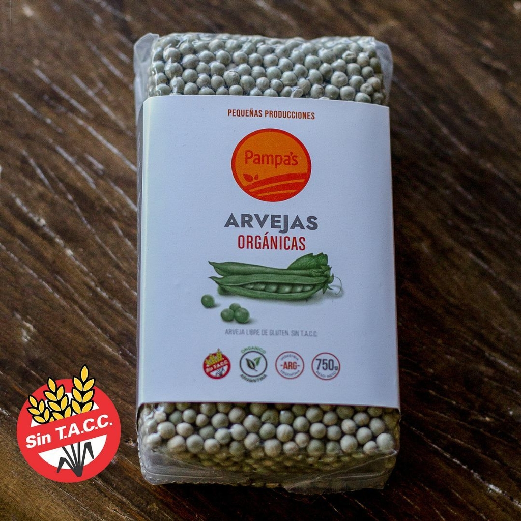 Arvejas Orgánicas 750gr Pampa´s
