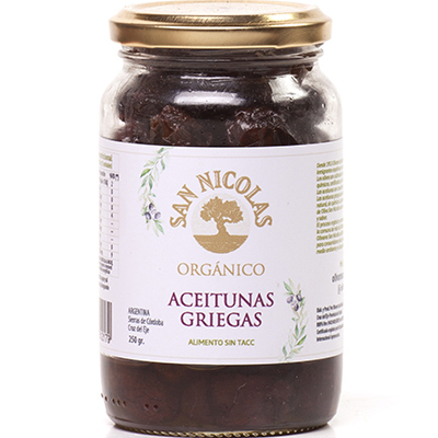Aceitunas Griegas 250 gr. Olivares San Nicolás