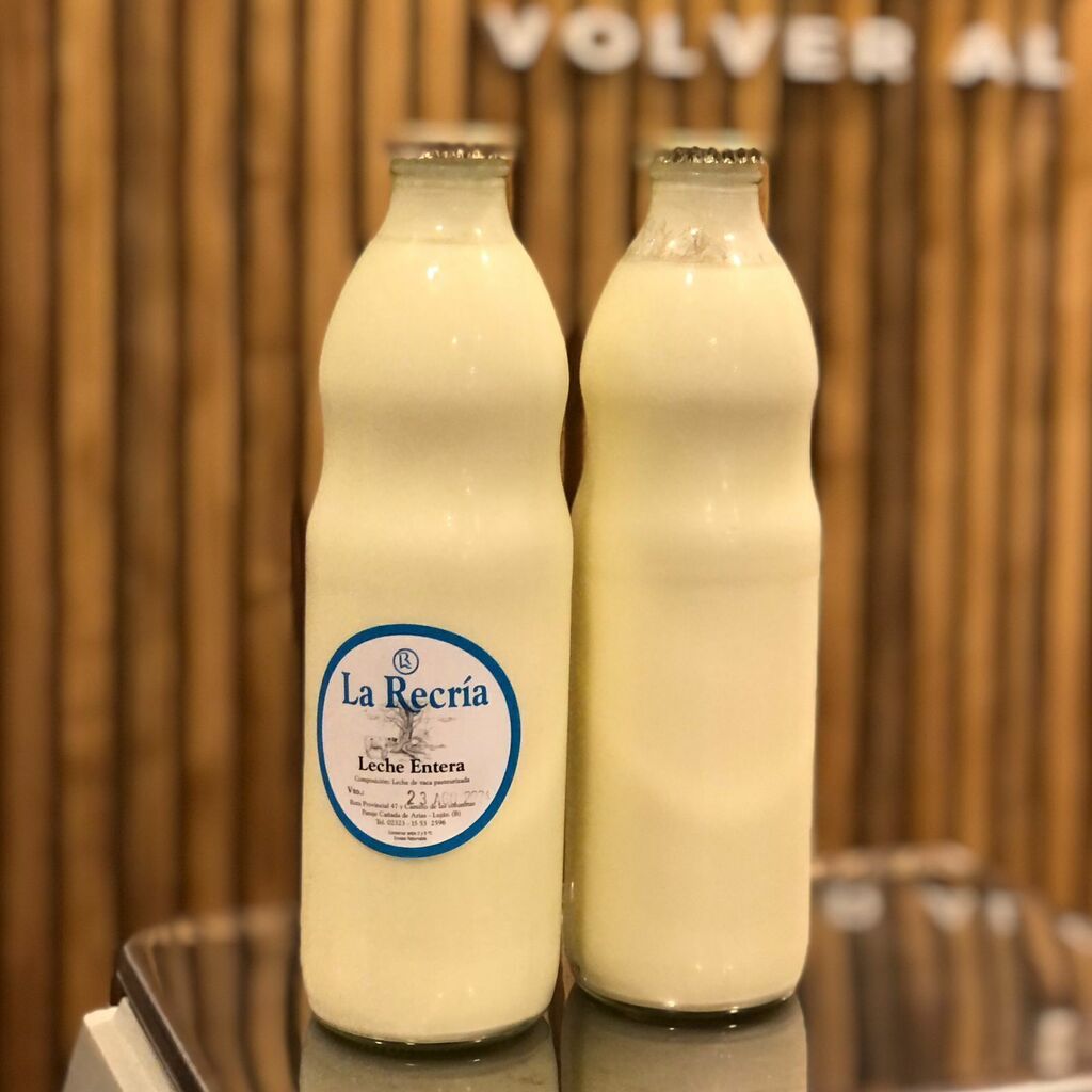 Leche entera 1 lt - LA RECRíA