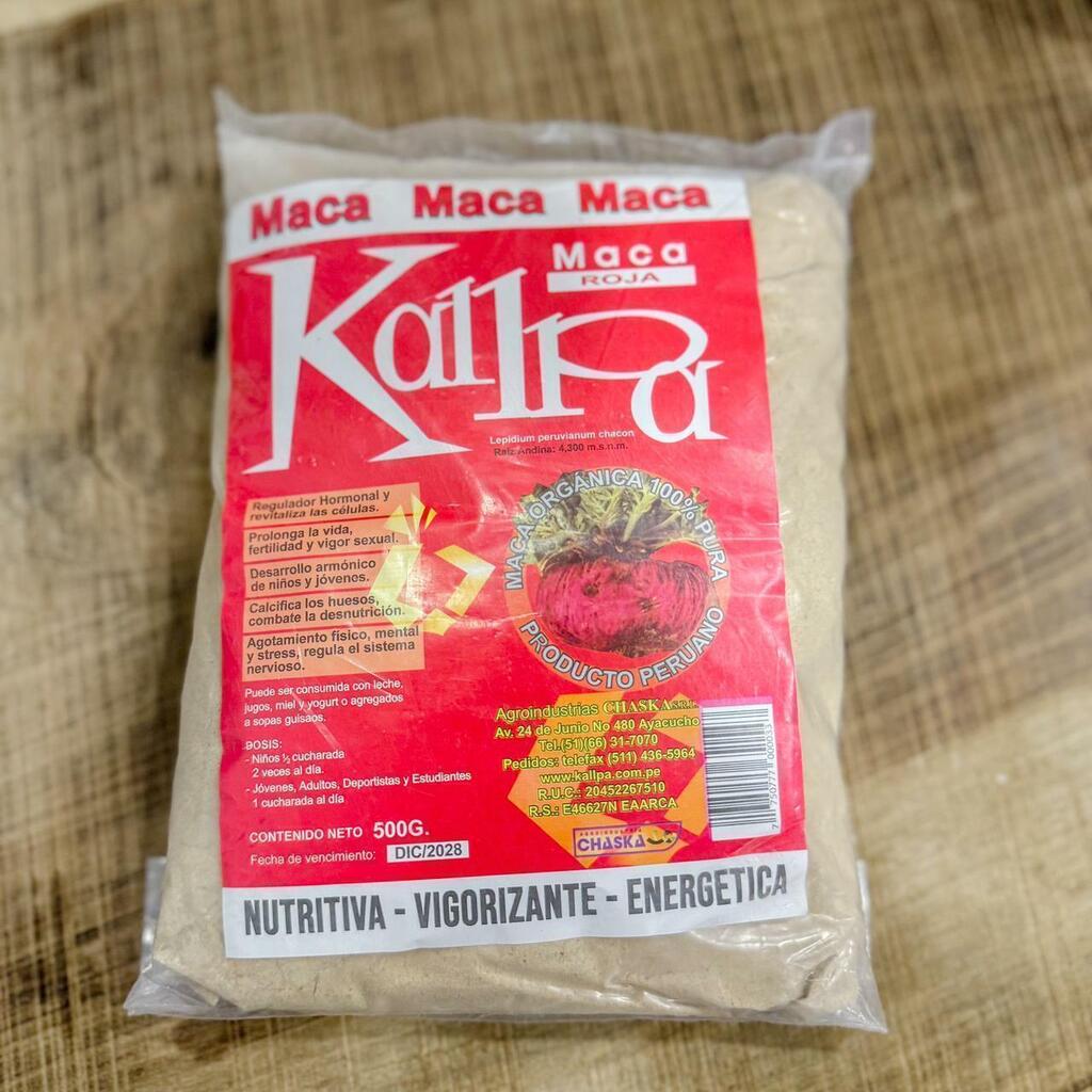 MACA ROJA PERUANA - KALLPA 500 Gr