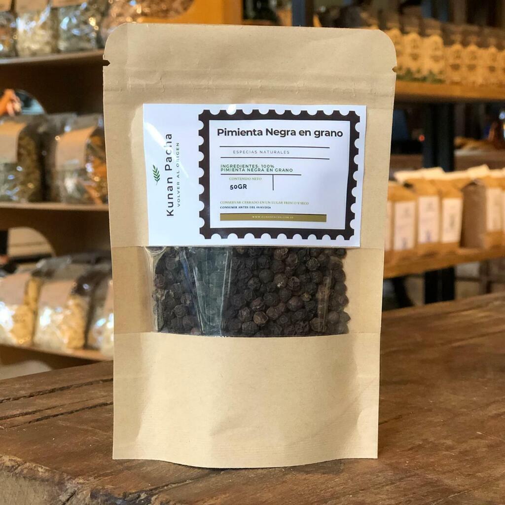 Pimienta negra en grano - 50g
