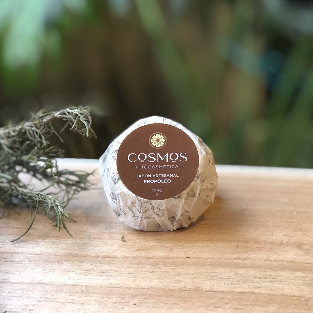 Jabón artesanal Propóleo 50g - COSMOS