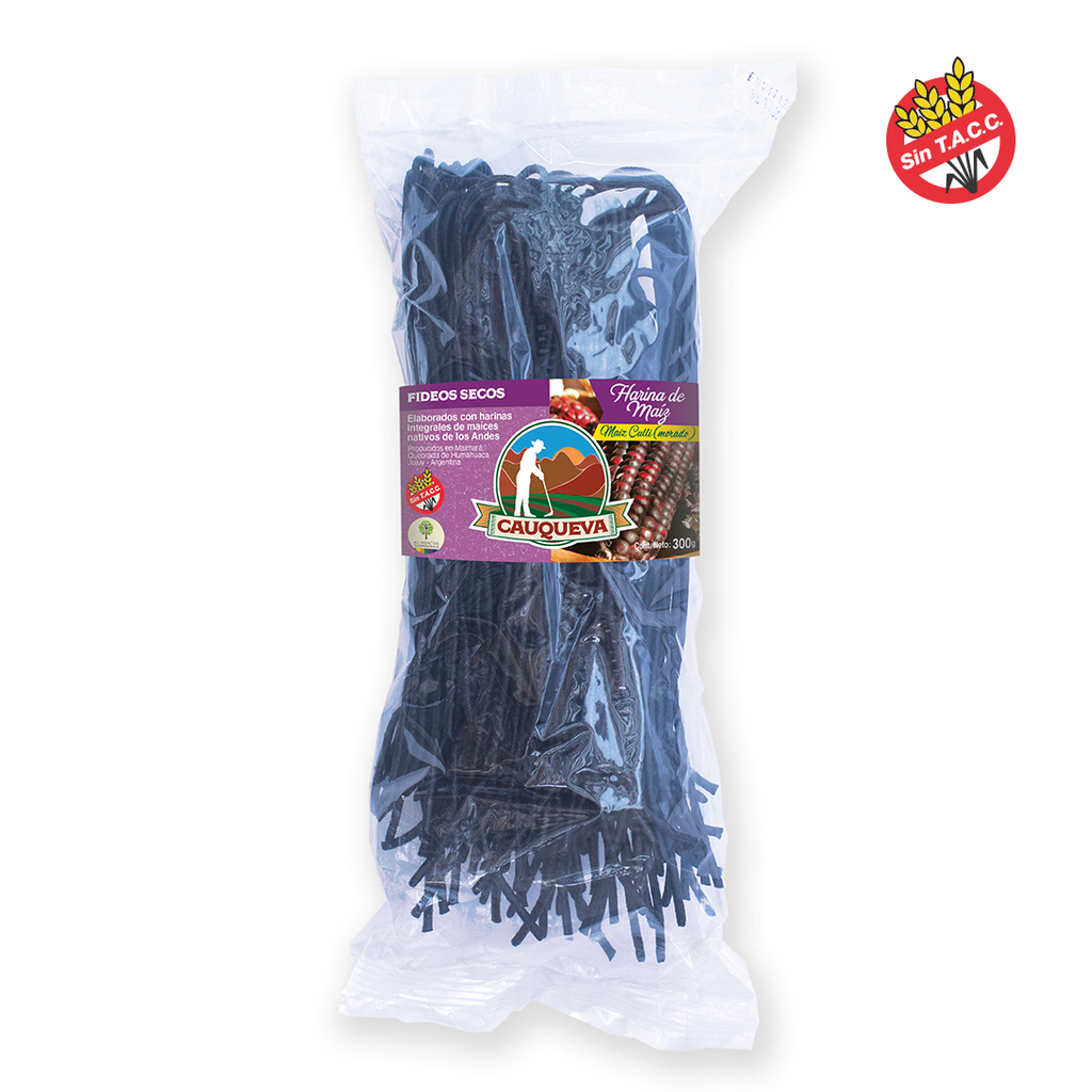 Fideos de Maíz Morado x 300 g. Cauqueva