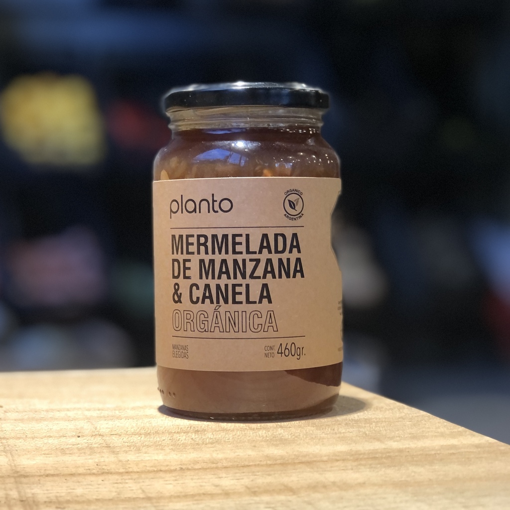 Mermelada de Manzana orgánica y Canela 460g - PLANTO