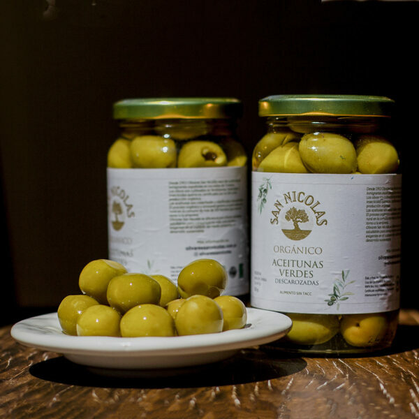 Aceitunas Verdes Descarozadas 250 gr. Olivares San Nicolás