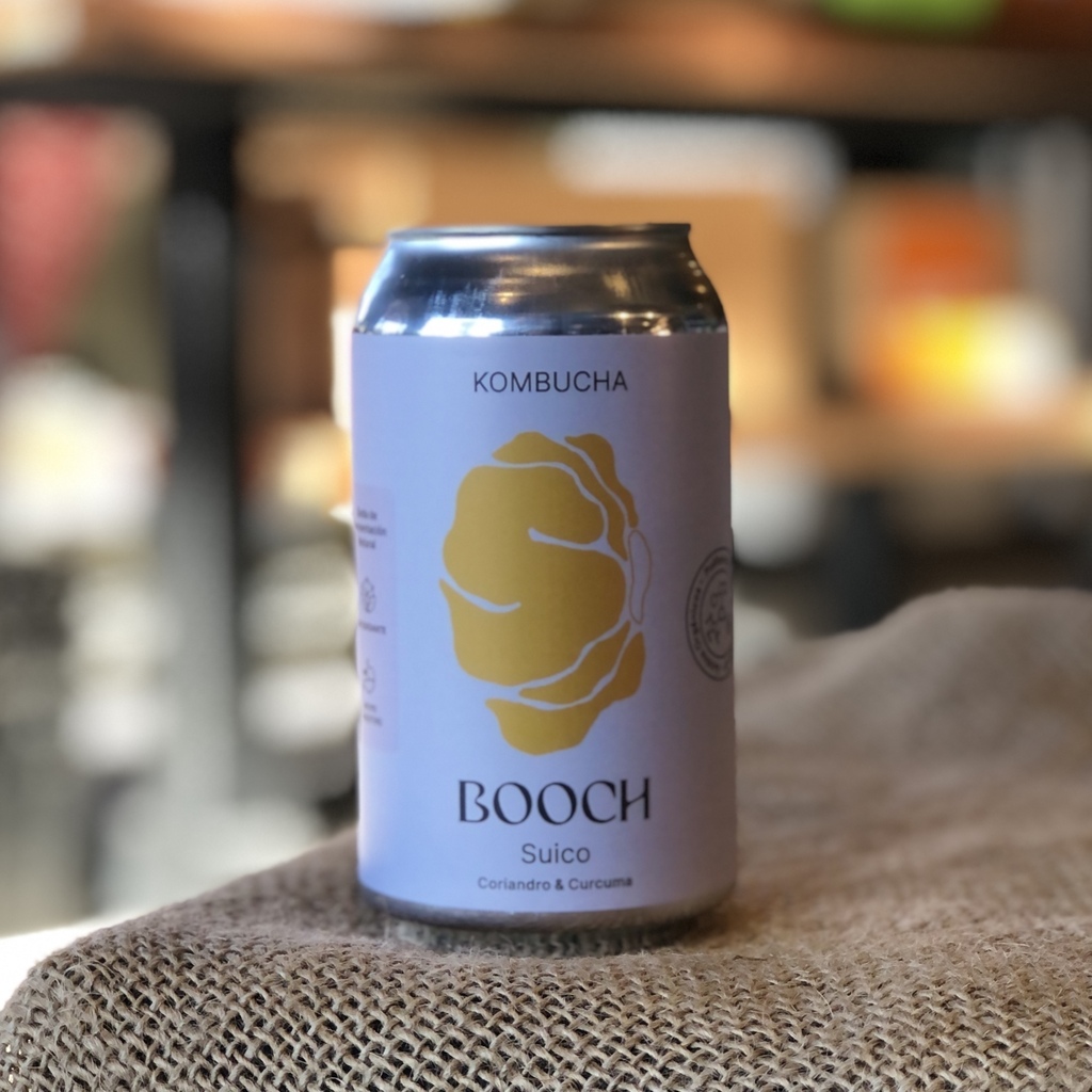Kombucha Suico con Coriandro & Cúrcuma 354cc - BOOCH