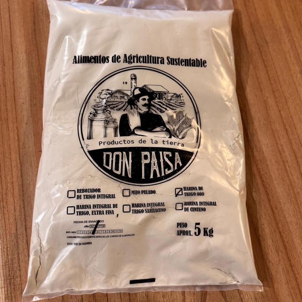 Harina Blanca 000 Agroecologica 5 Kg - DON PAISA