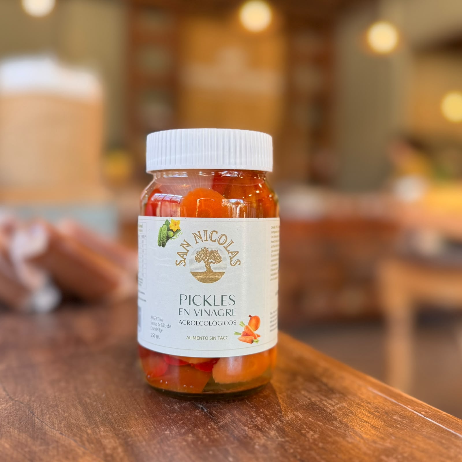 Pickles en Vinagre agroecológicos 250 g - Olivares San Nicolás
