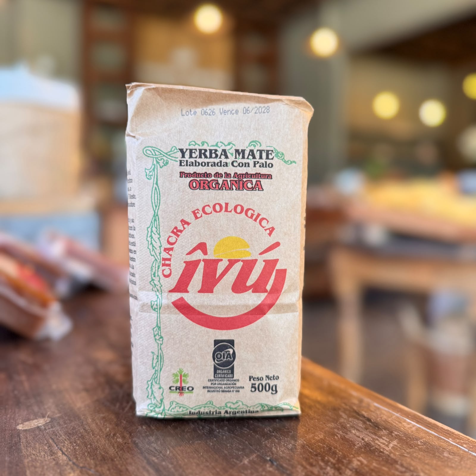 Yerba Mate Orgánica con palo 500 g - Îvú