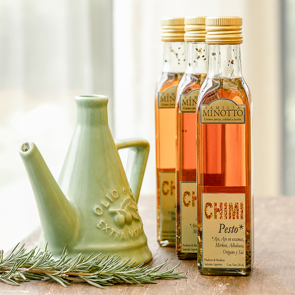 Aceite de Oliva Chimi Pesto 250 ml. Minotto